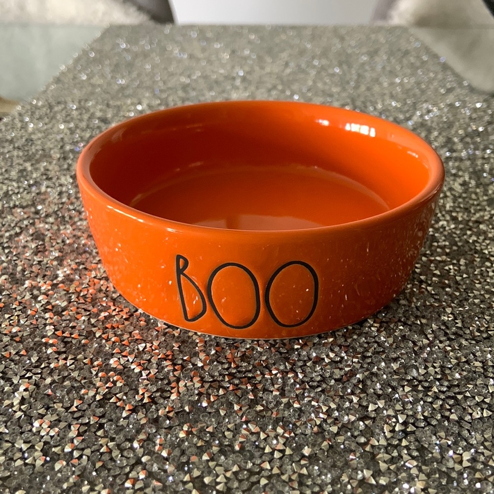 Rae Dunn Halloween Pet Dish BOO